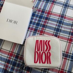 Dior White Card Holder
